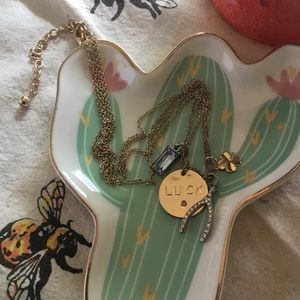 Lucky Brand LUCK layered necklace